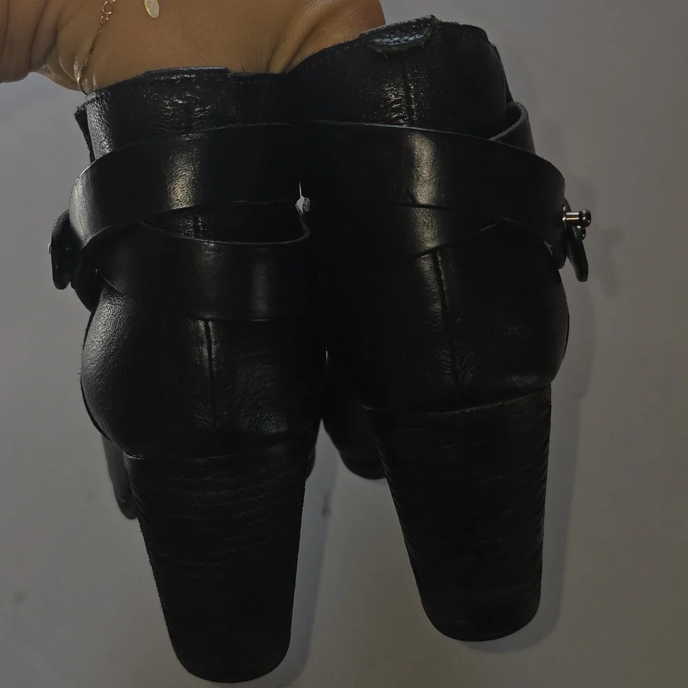 🌸Rag And Bone Black Leather Ankle‎ Boots 38